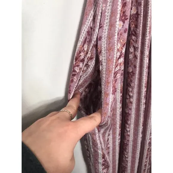 Intimately Free People Rule The World Jumpsuit Pink Purple Small Boho Oversized - Picture 5 of 13